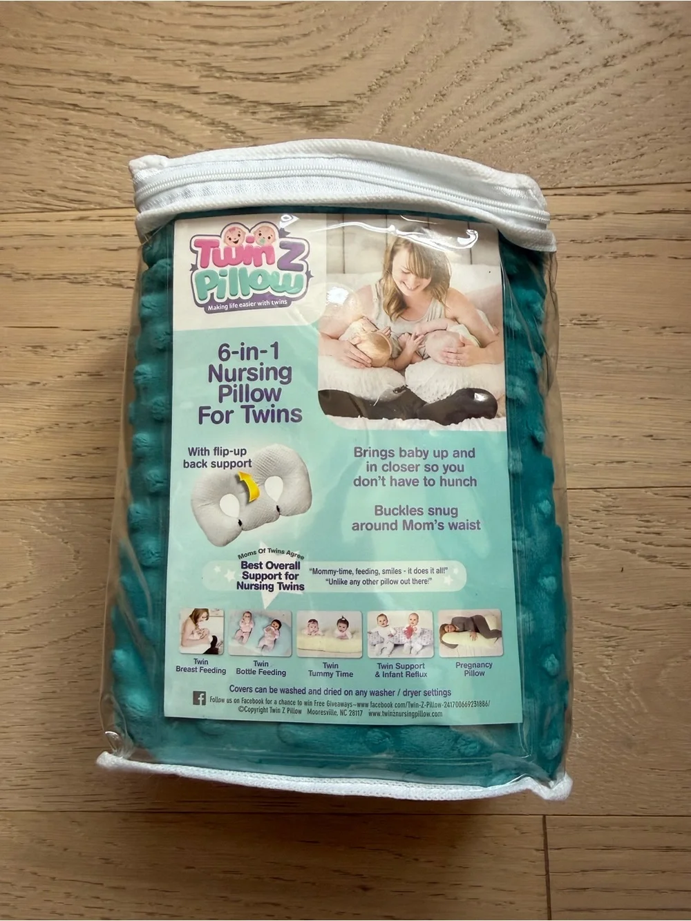 Cover only for 6-in-1 Nursing Pillow  - Teal